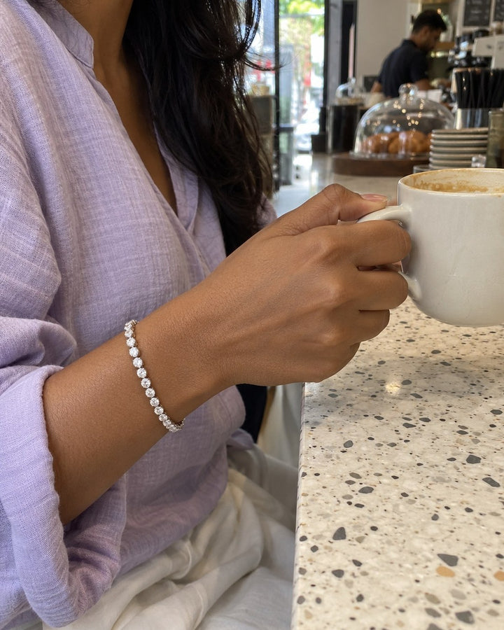 Caught in action: Tennis bracelets