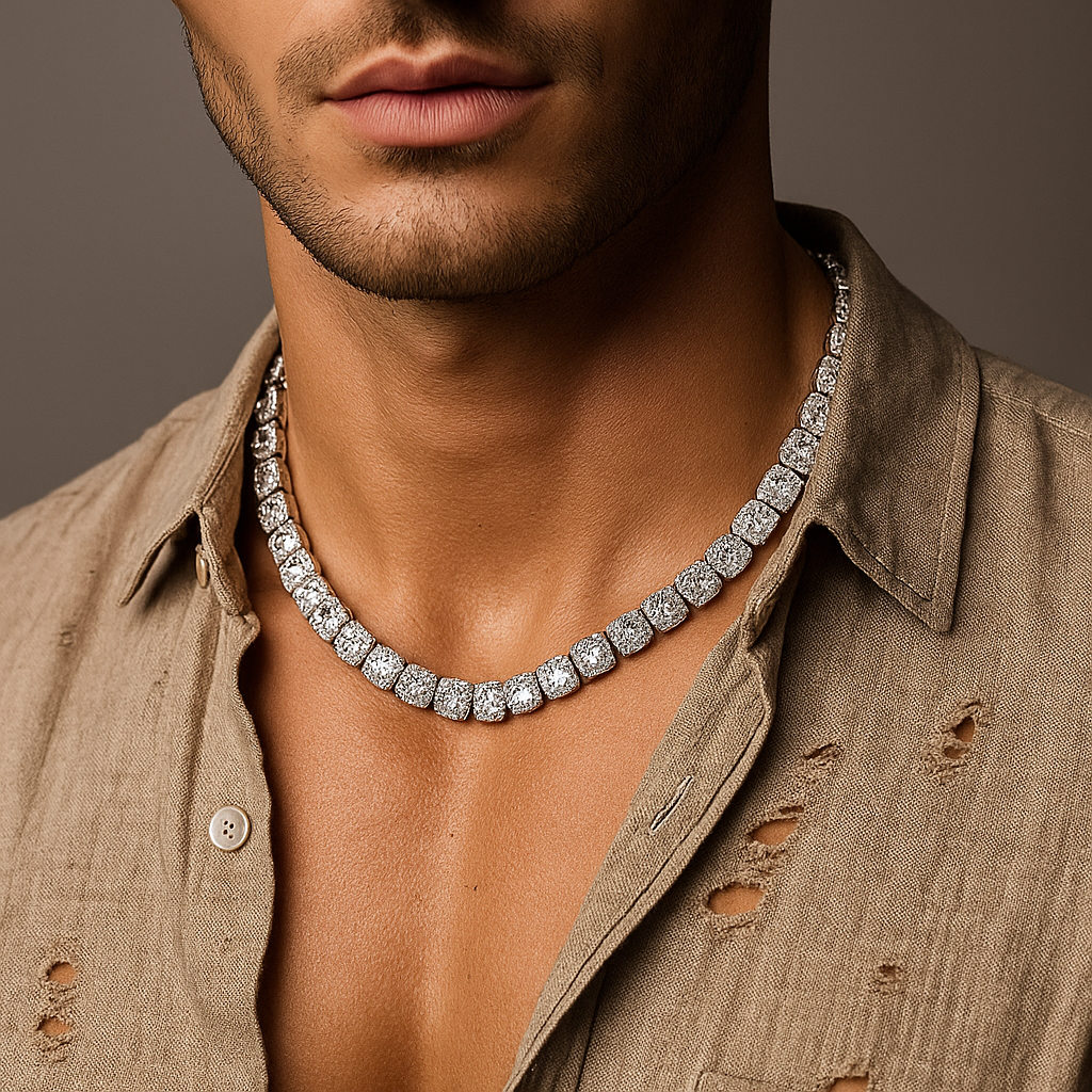ICED Clustered Tennis Chain