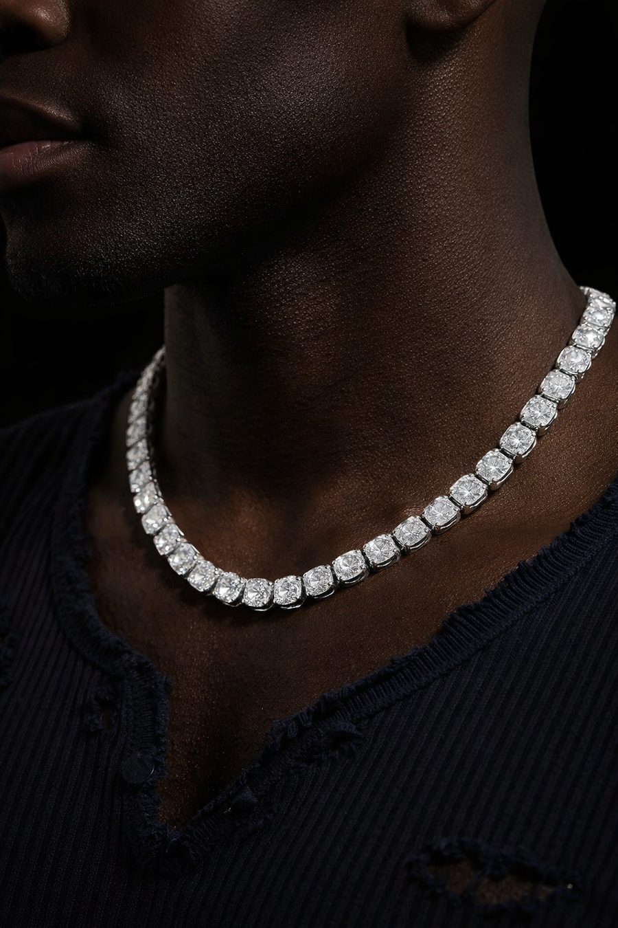 Clustered Tennis Chain