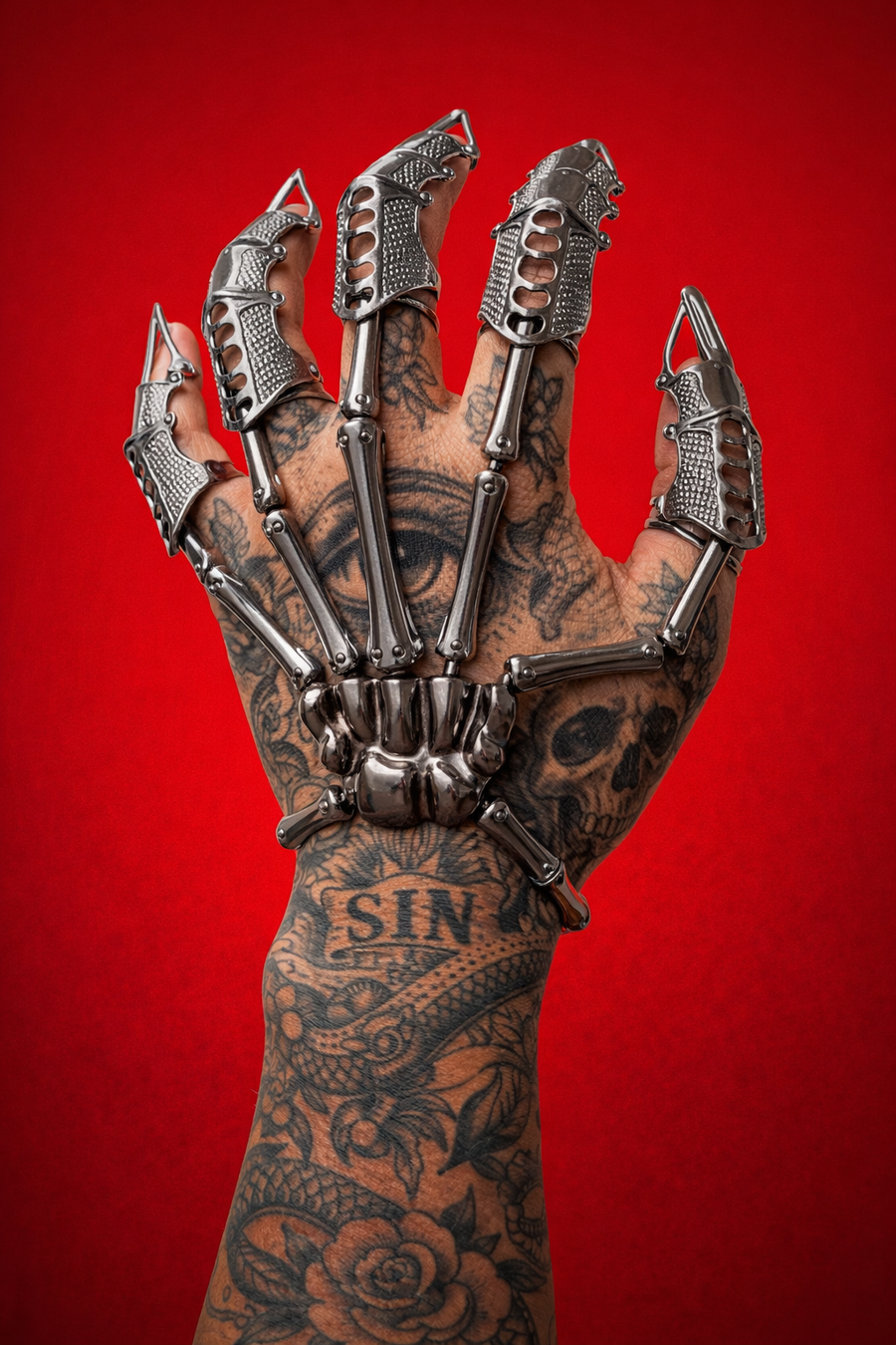 Skulled Punk Hand Gear