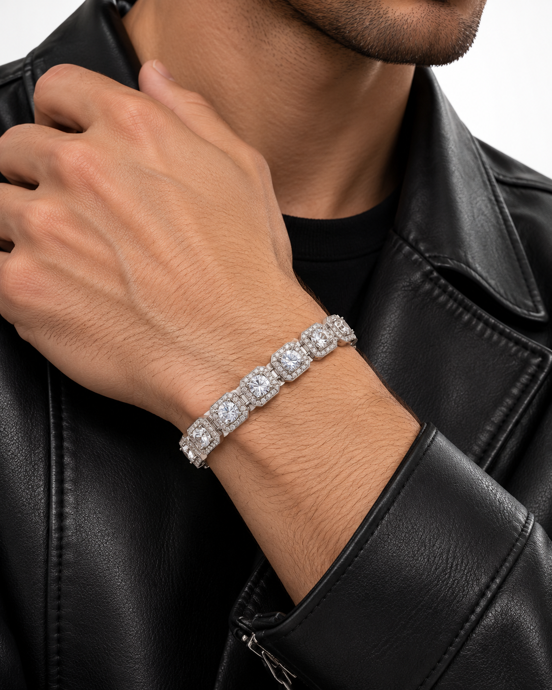 Clustered Tennis Bracelet — studio styling