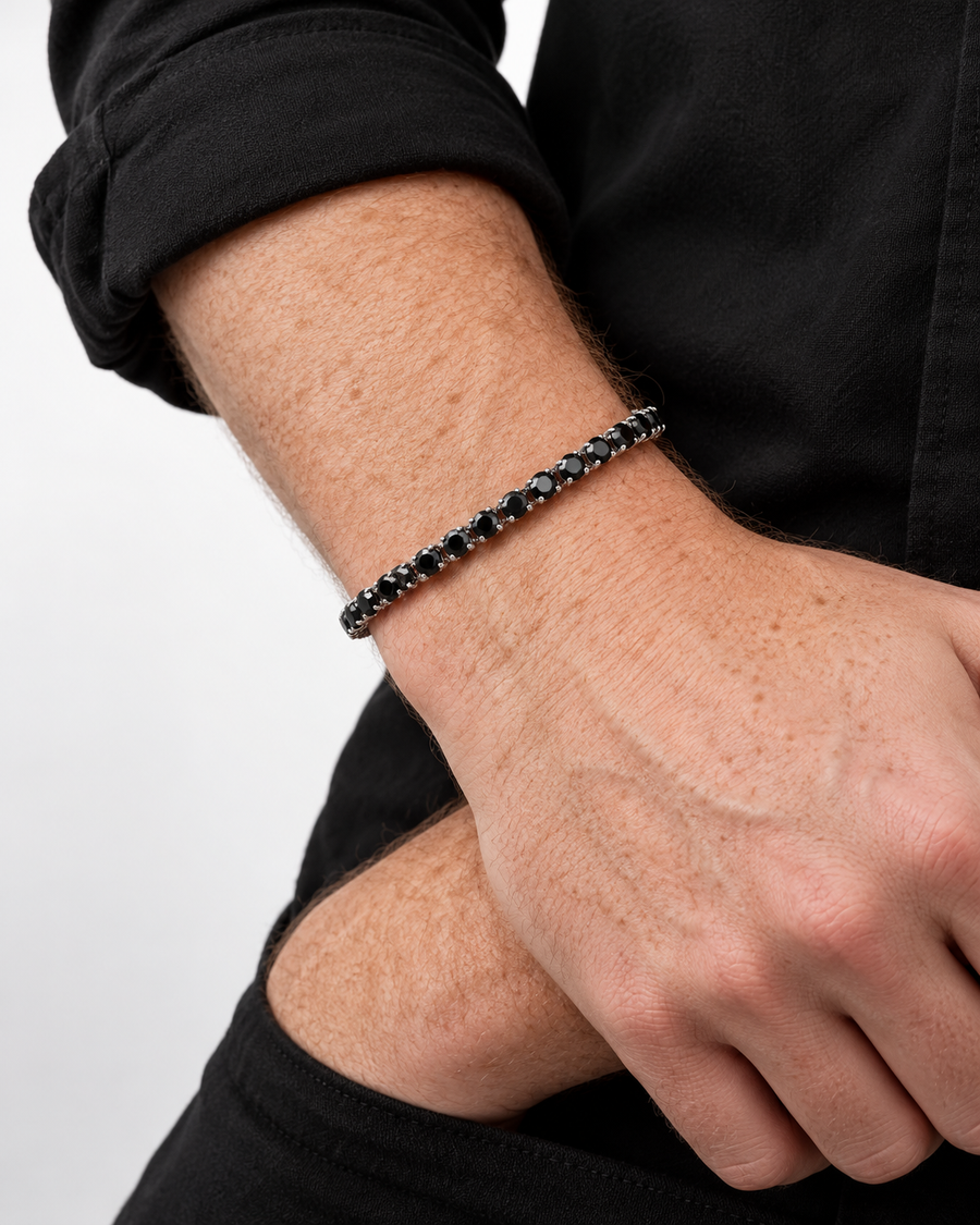 Tennis Bracelet (Black) — studio styling